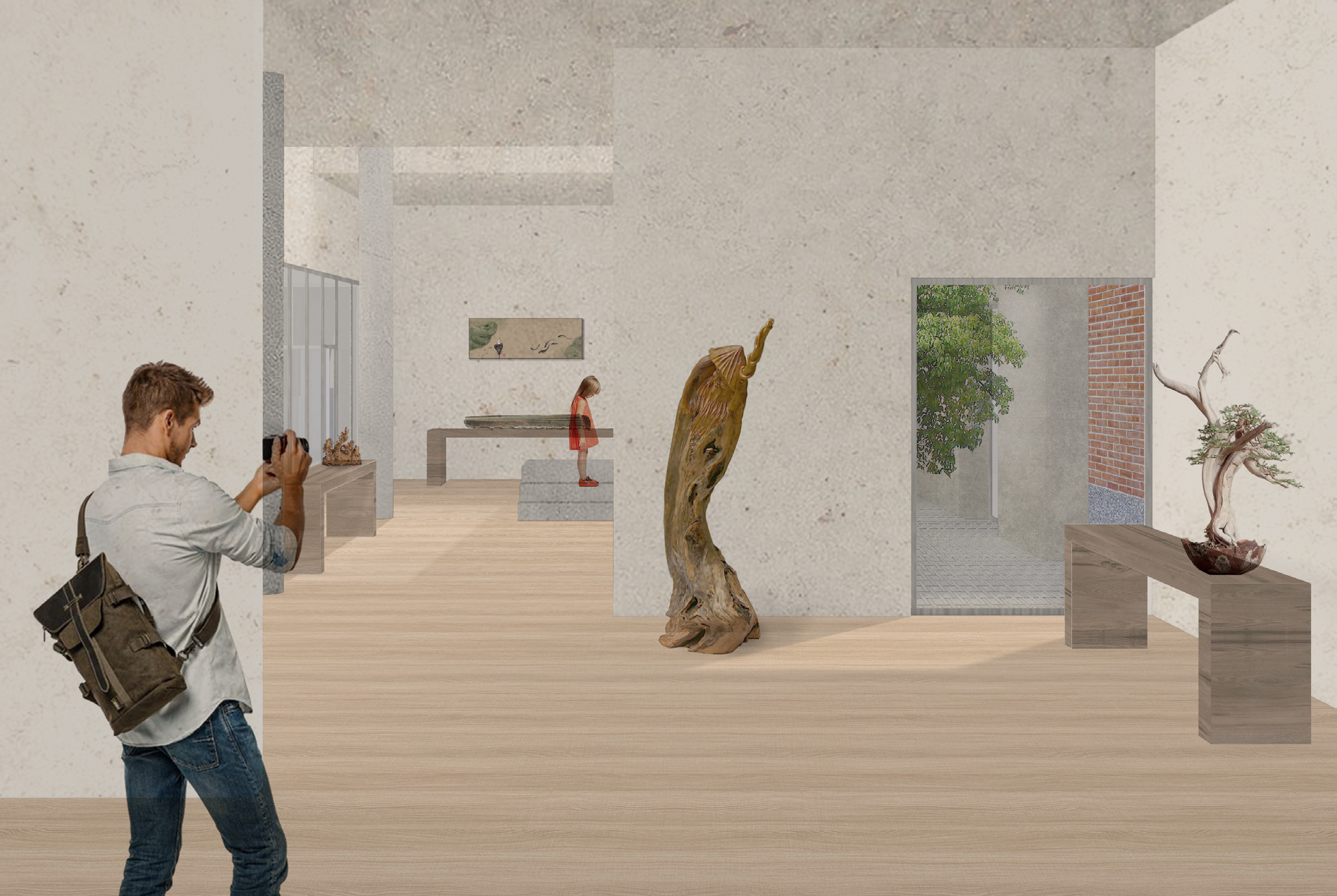 Inner Courtyard and Exhibition